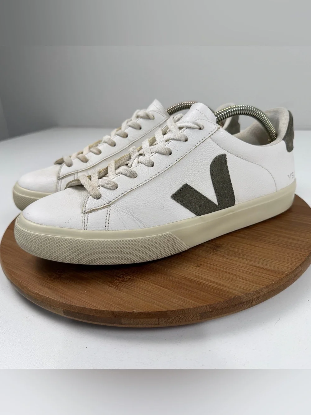 Veja Campo “White Khaki” Leather Sneakers